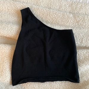 Brandy Melville One Shoulder Fitted Cropped Tank